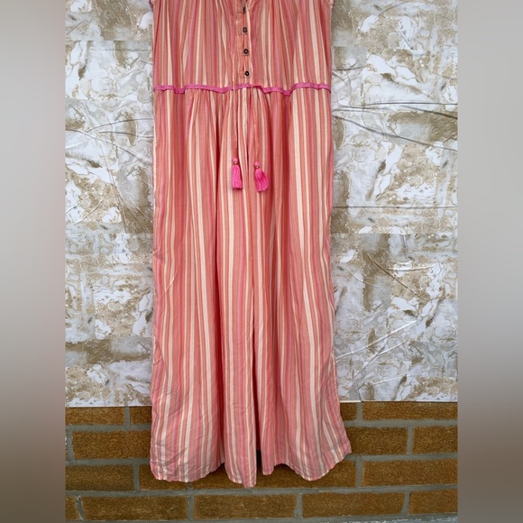 Anthropologie Visayas Boho Relaxed Striped
Wide Leg Jumpsuit medium - Picture 3 of 10